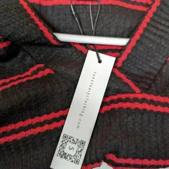 NWT Sanctuary Women's Cozy V-Neck Waffle Tunic size small - Picture 5 of 6